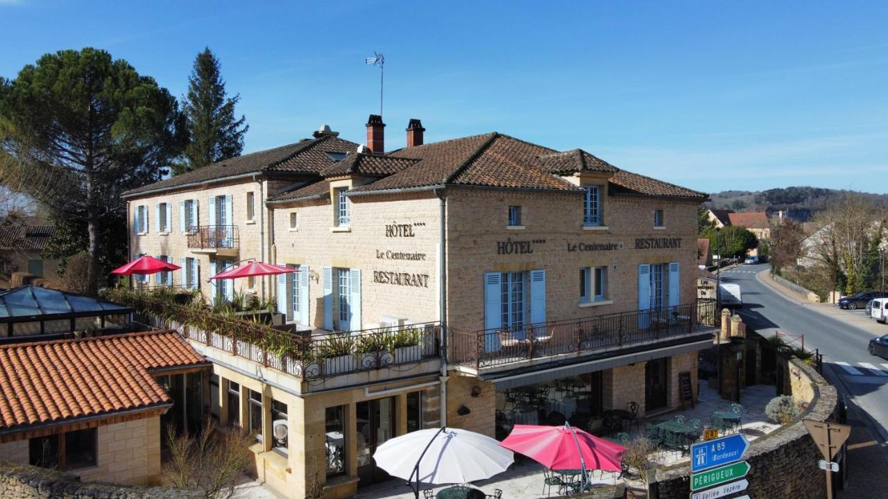Hotel Restaurant Le Centenaire Les Eyzies Exteriör bild